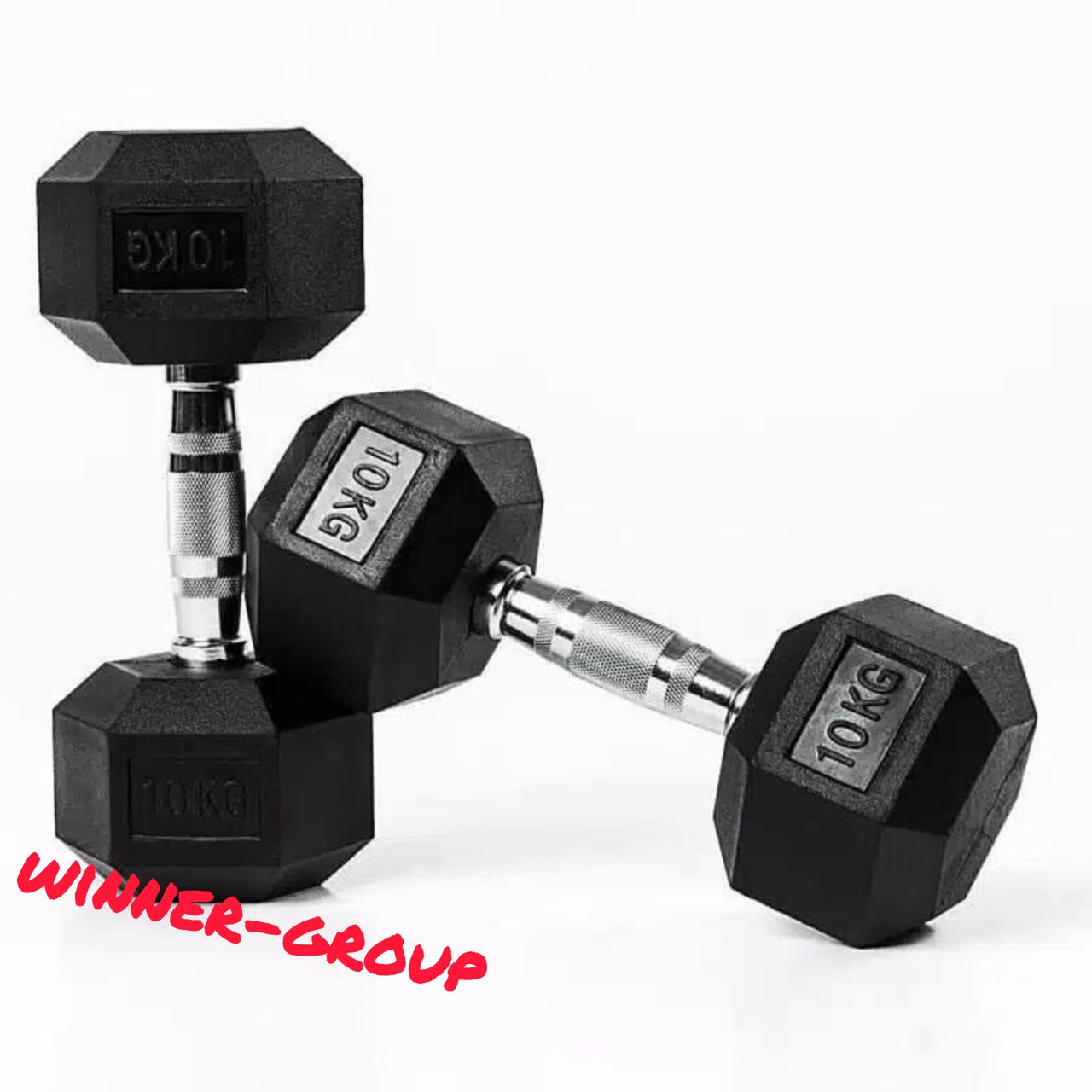 جفت دمبل شش‌ضلعی وینرگروپ با طراحی ارگونومیک