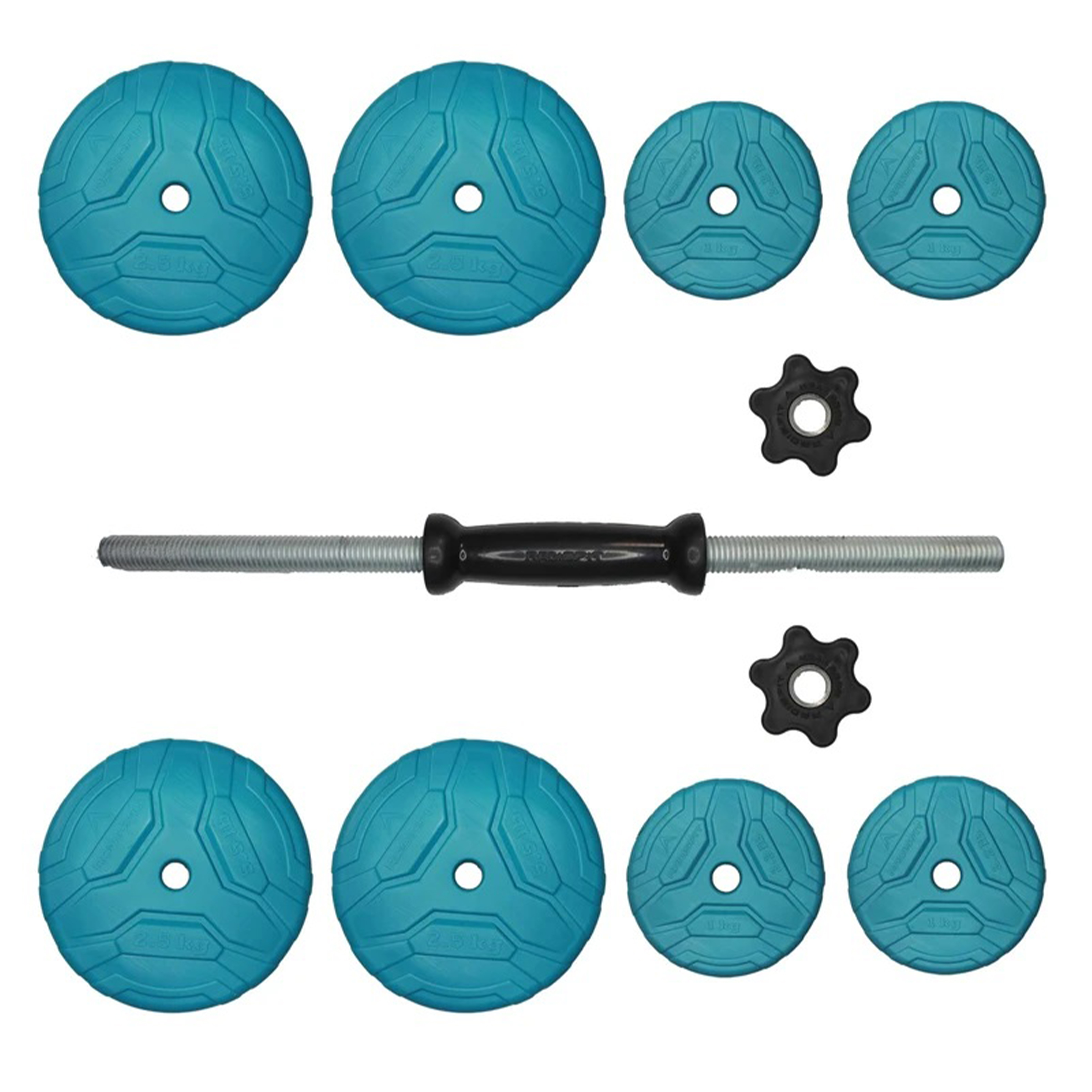 دمبل متغیر وینرگروپ با صفحه‌های لاستیکی جنس سخت