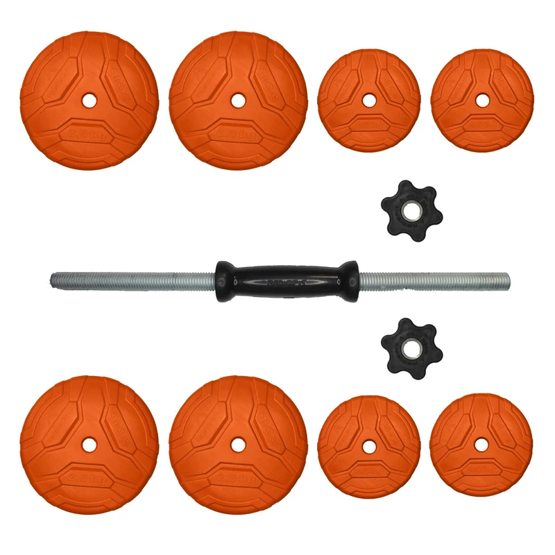 دمبل متغیر وینرگروپ با صفحه‌های لاستیکی جنس سخت